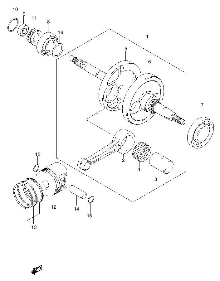 FIG.6 CRANKSHAFT