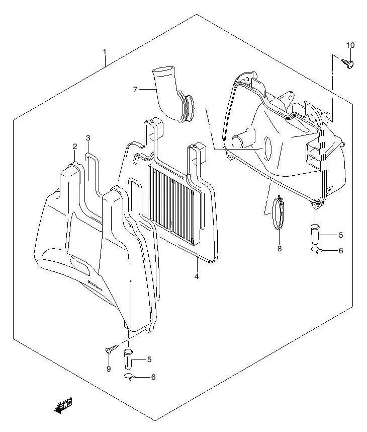 FIG.11 AIR CLEANER ASSY