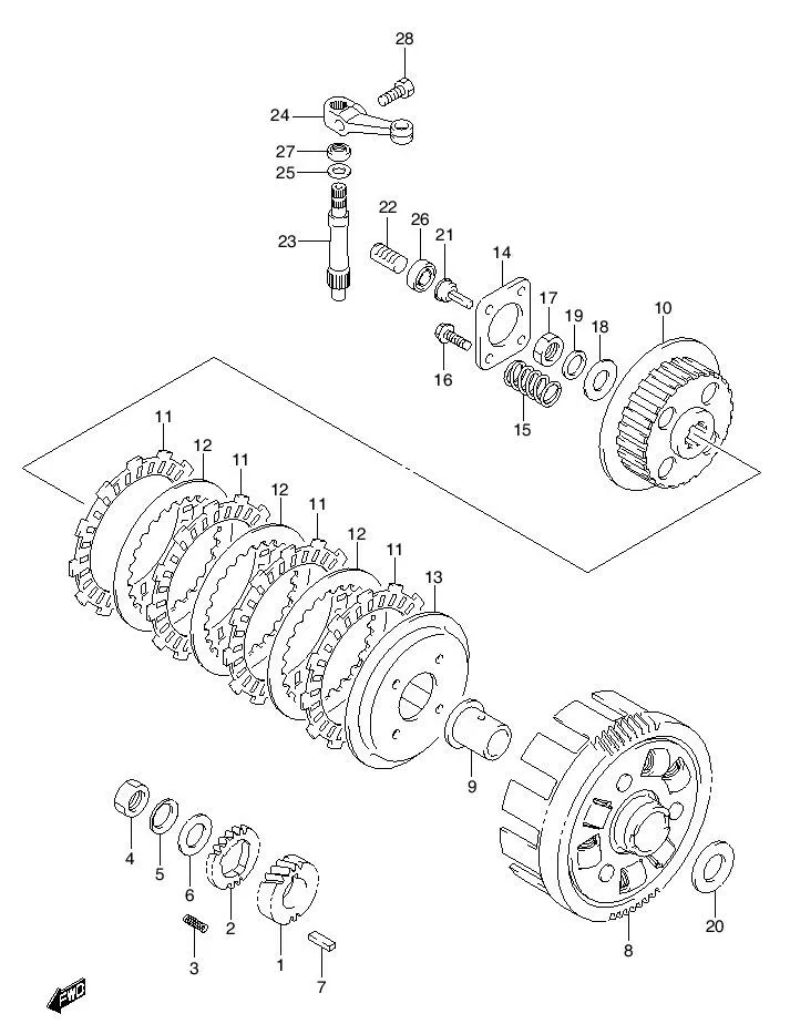 FIG.14A CLUCTH FD125XRM