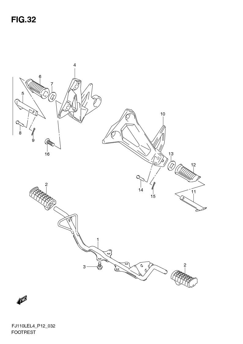 FIG. 32 FOOTREST