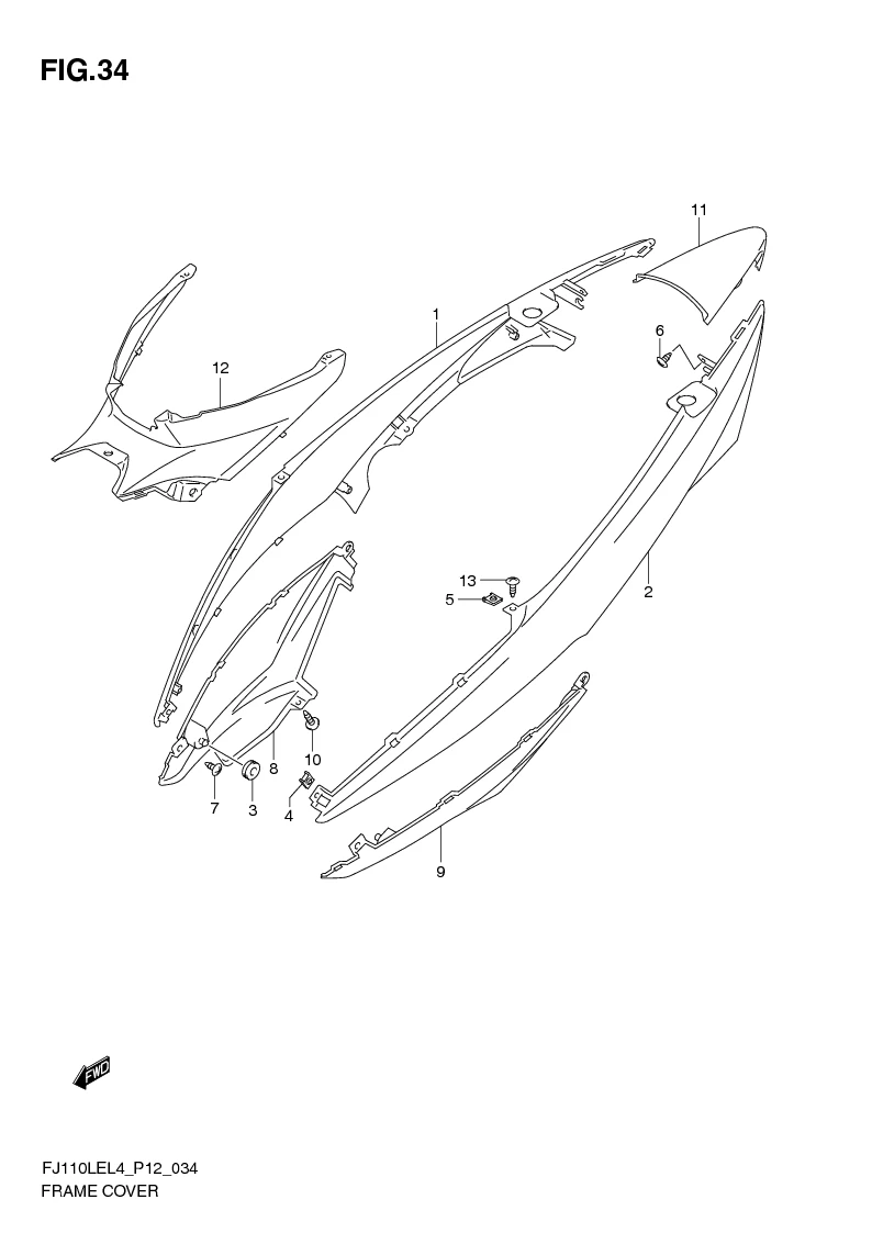 FIG. 34 FRAME COVER