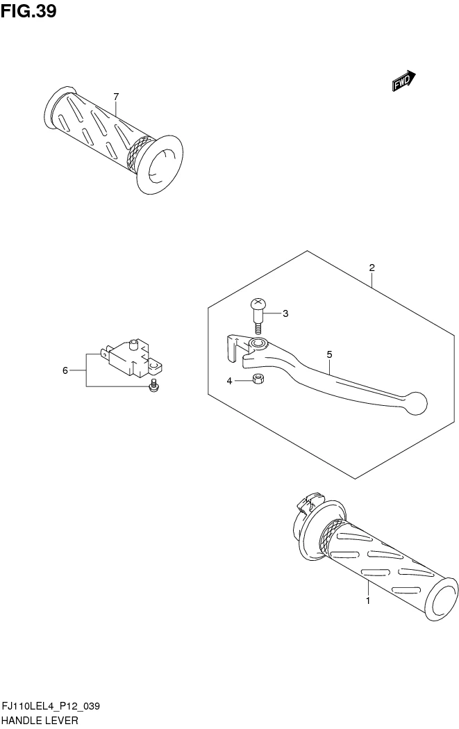 FIG. 39 HANDLE LEVER