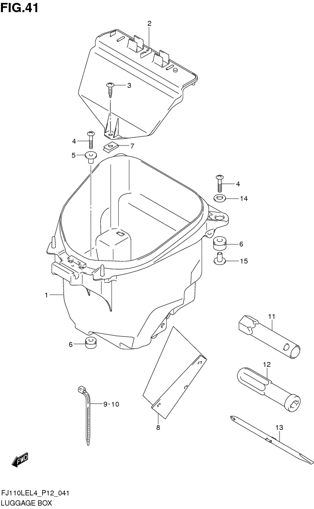 FIG. 41 LUGGAGE BOX