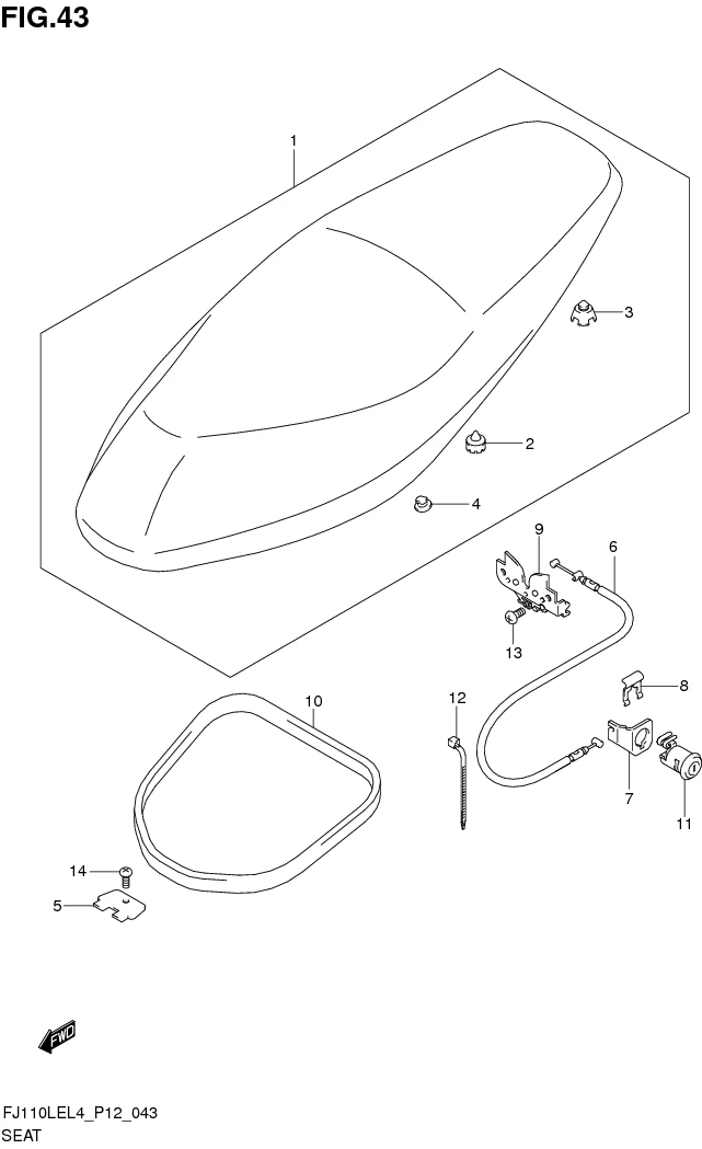 FIG. 43 SEAT