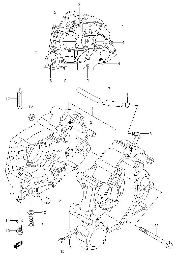 FIG.3 CRANKCASE