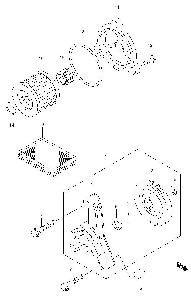FIG.12 OIL PUMP