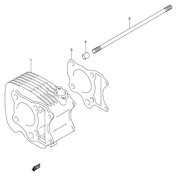 FIG.2 CYLINDER (FL125SC/SD/RD/RCDF/RCDM/RMD)