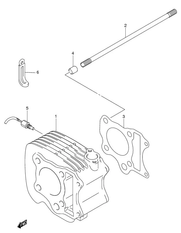 FIG.2A CYLINDER (FL125RCDF)