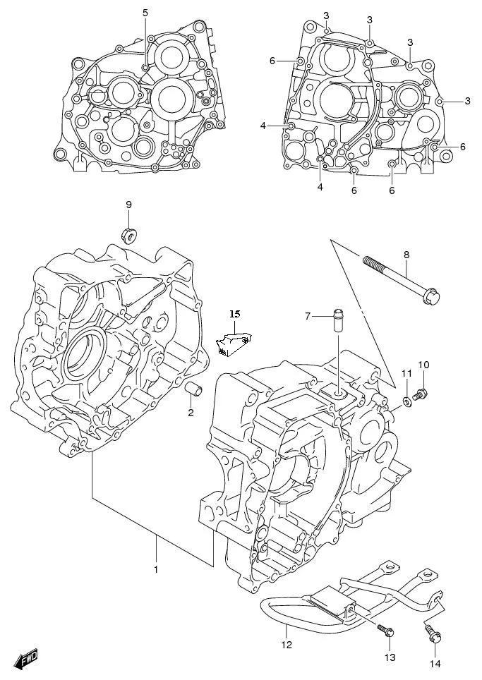 FIG.3 CRANKCASE