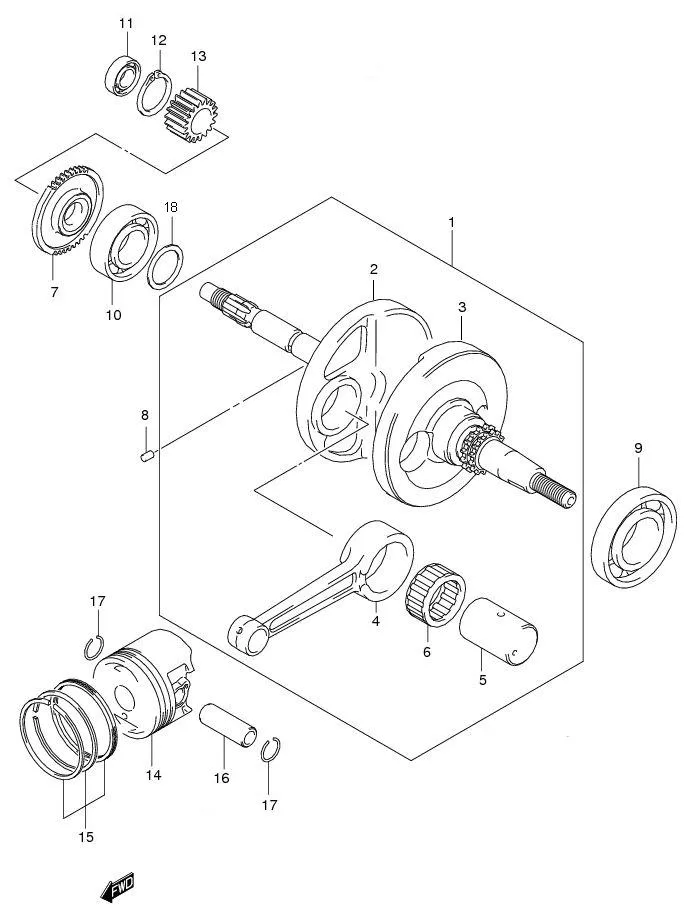 FIG.5 CRANKSHAFT