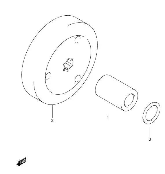 FIG.6A FLYWHEEL (FL125RCDM/RMD)