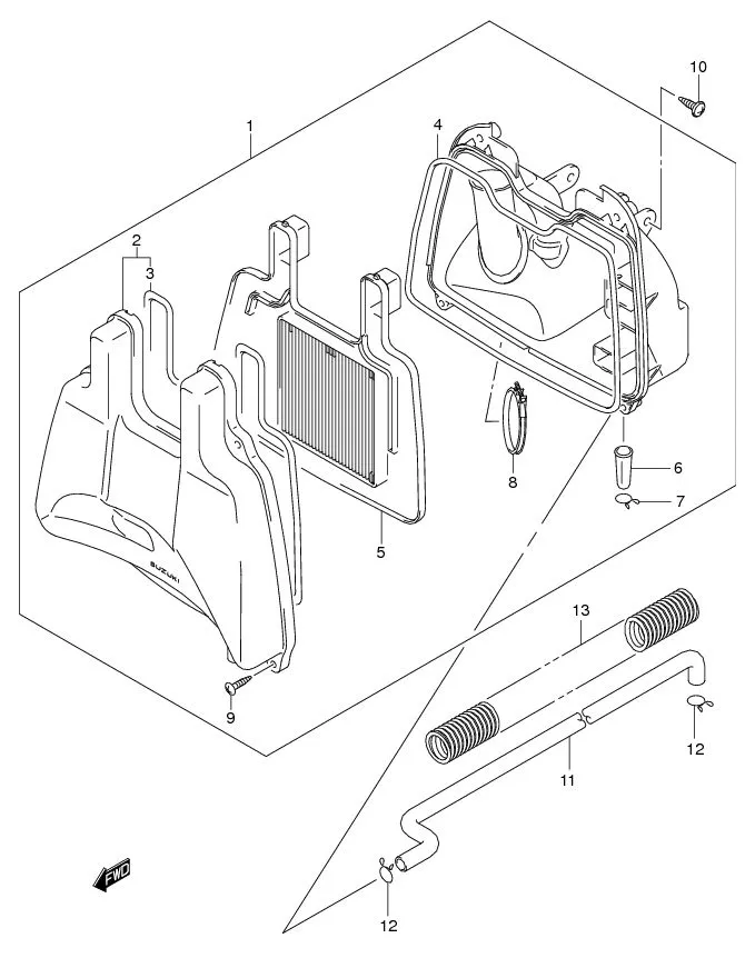 FIG.11A AIR CLEANER (FL125RCDF)