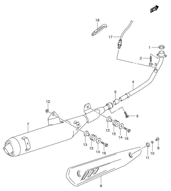 FIG.12A MUFFLER (FL125RCDF)