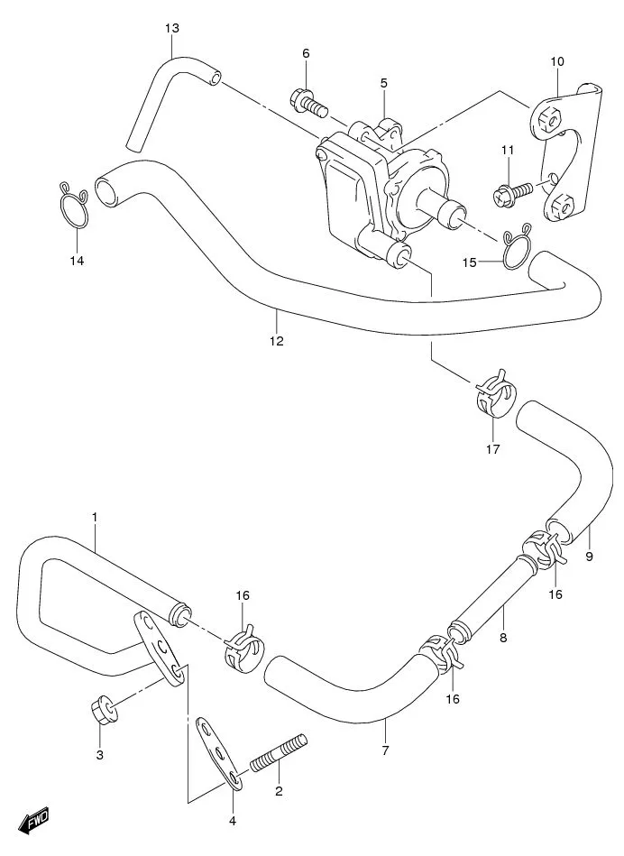 FIG.14 2ND AIR (FL125SC/SD/RD/RCDM/RMD)