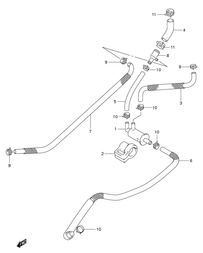 FIG.14A FUEL HOSE (FL125RCDF)