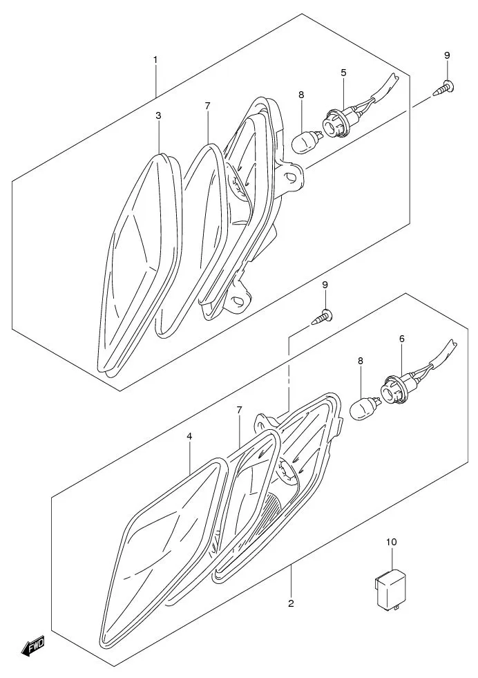 FIG.25 FRONT TURN SIGNAL LAMP