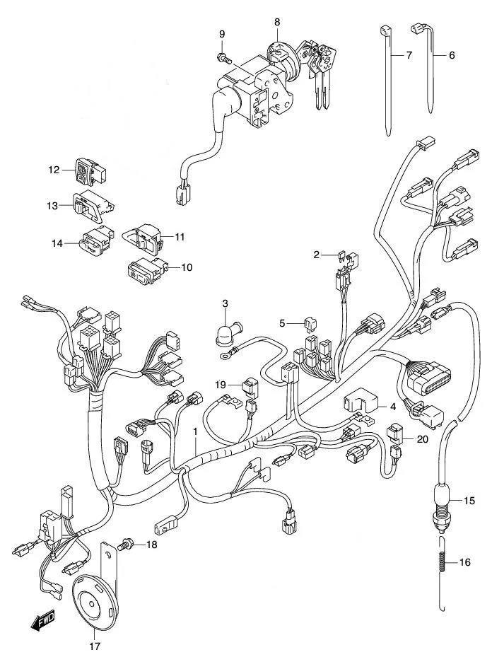 FIG.27A WIRING HARNESS (FL125RCDFK8)