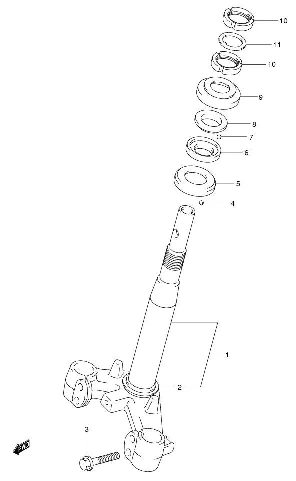FIG.44 FRONT FORK BRACKET