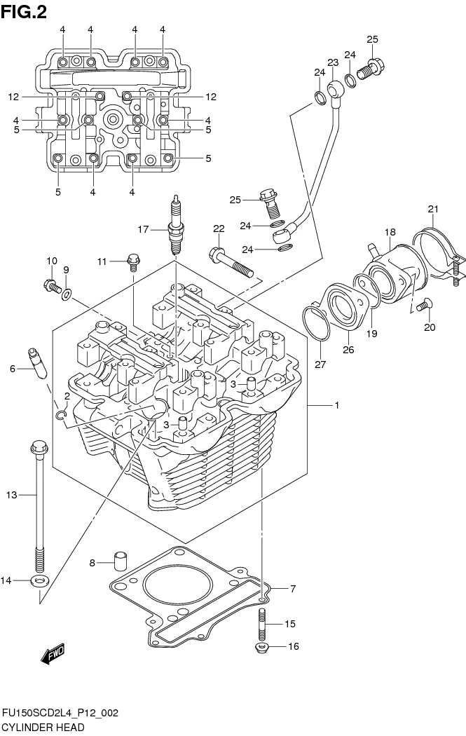 FIG.2 CYLINDER HEAD 