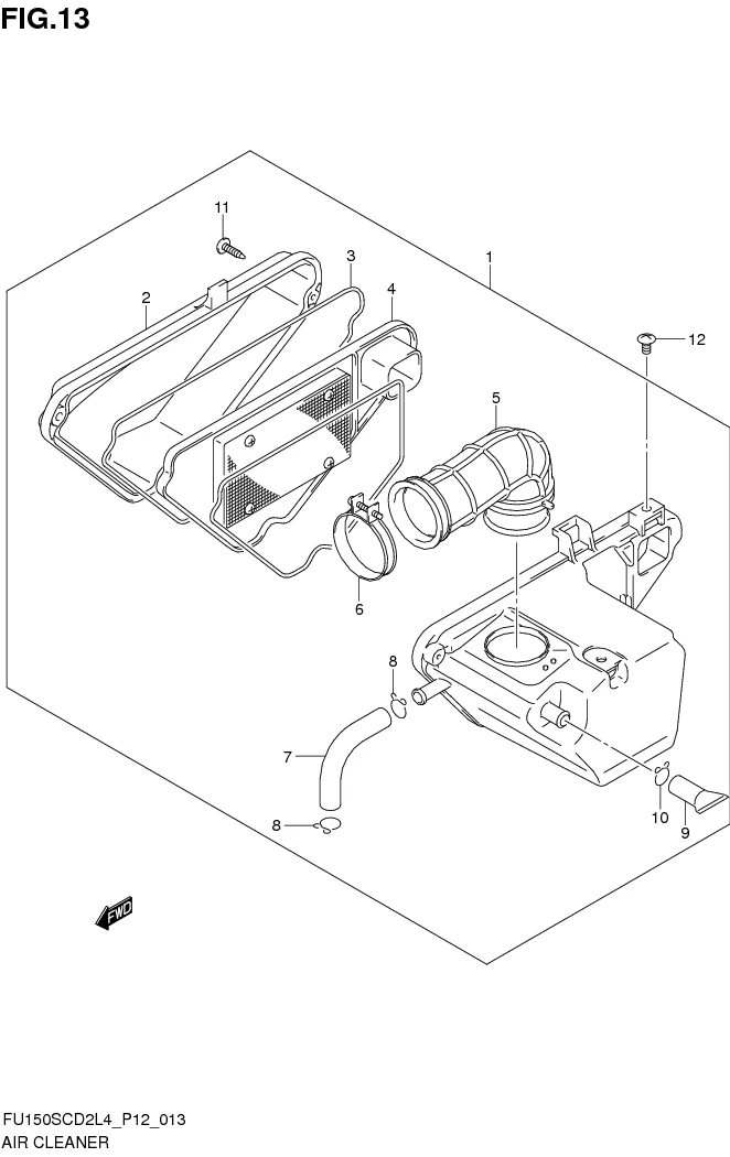 FIG.13 AIR CLEANER 