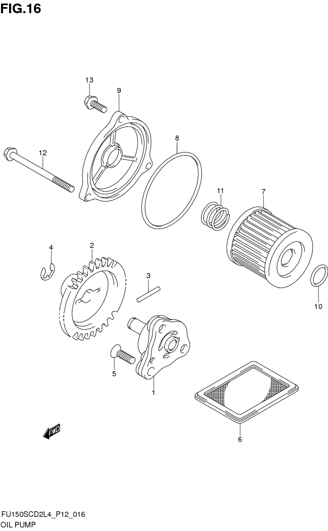 FIG.16 OIL PUMP 