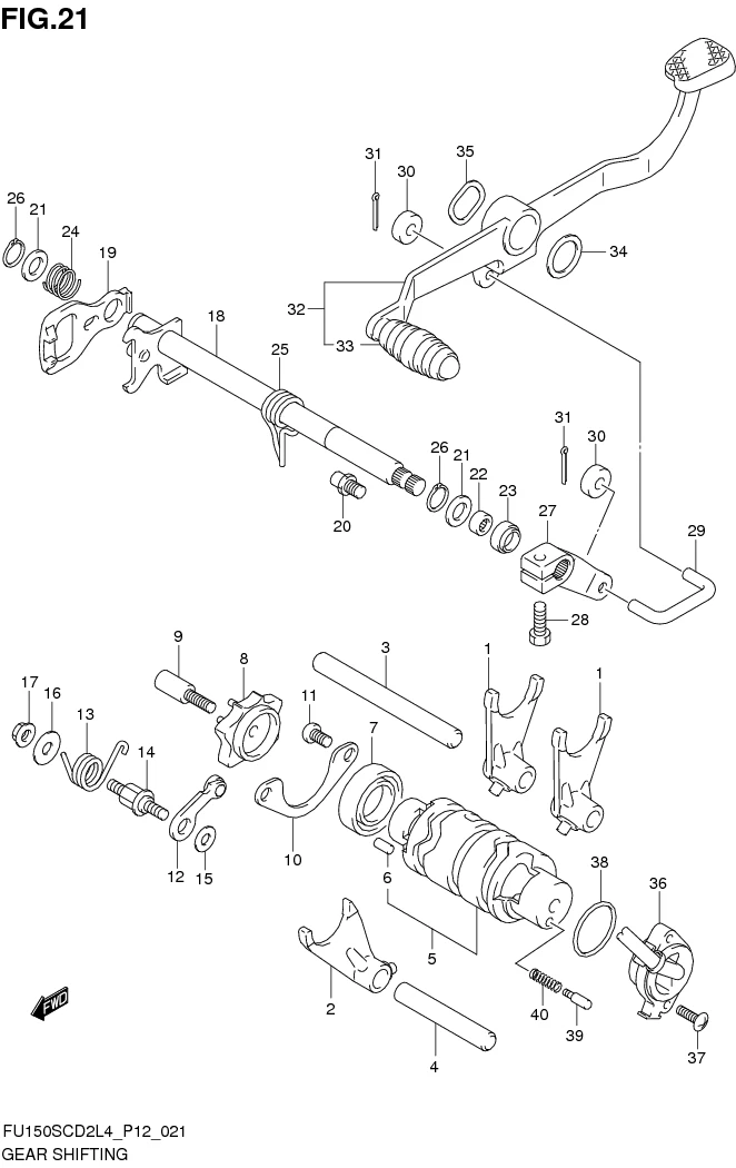 FIG.21 GEAR SHIFTING 