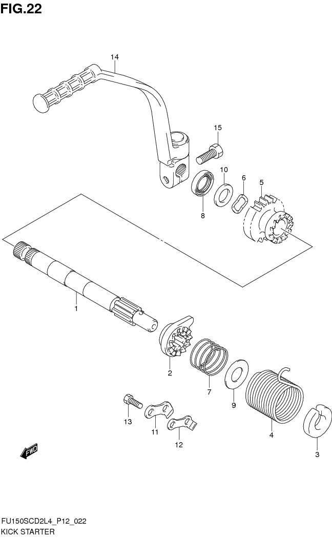 FIG.22 KICK STARTER 