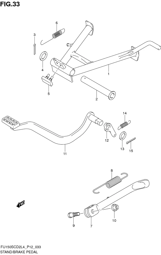 FIG.33 STAND/BRAKE PEDAL 