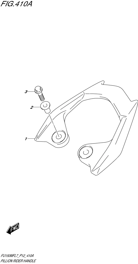 FIG. 410A PILLION RIDER HANDLE