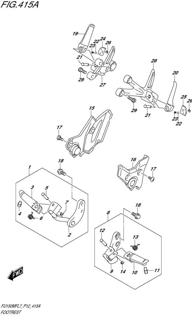 FIG. 415A FOOTREST