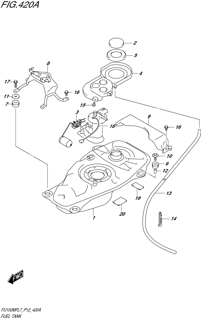 FIG. 420A FUEL TANK