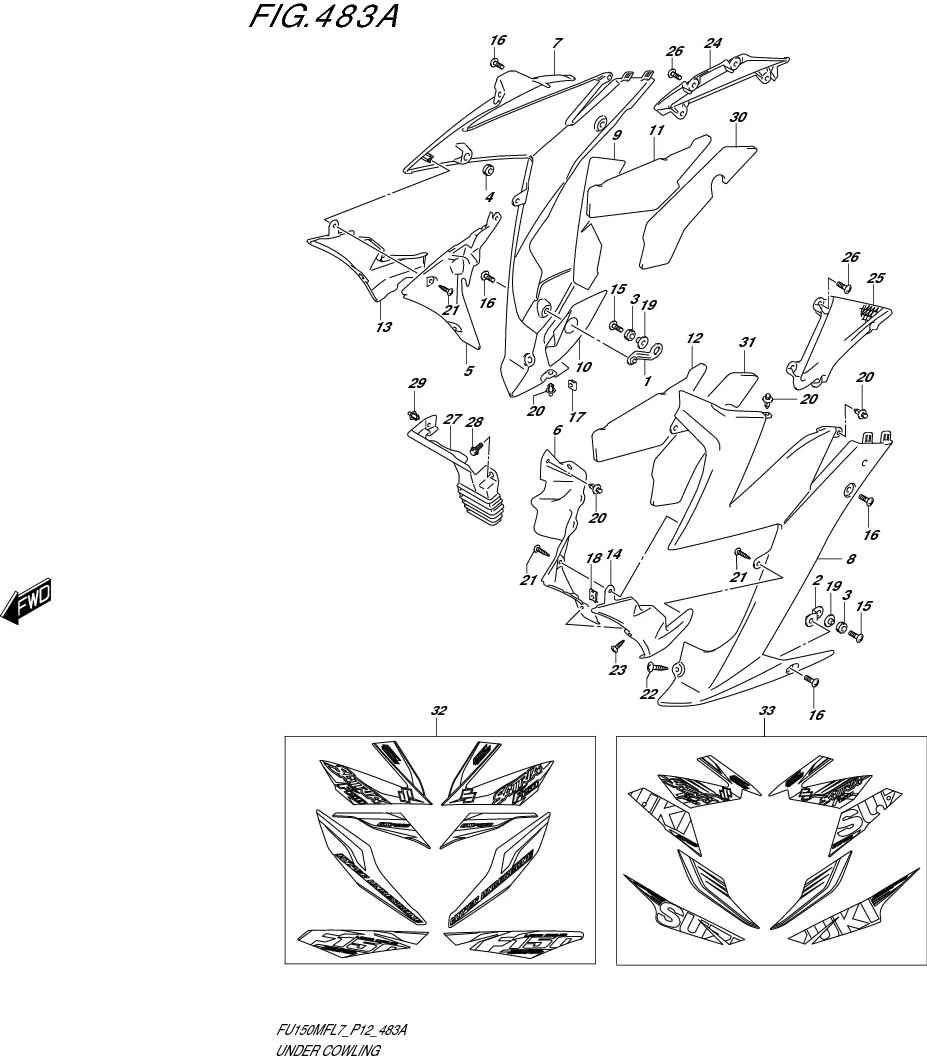 FIG. 483A UNDER COWLING
