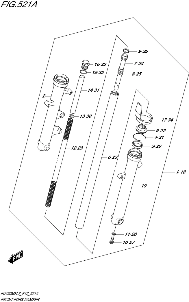 FIG. 521A FRONT FORK DAMPER