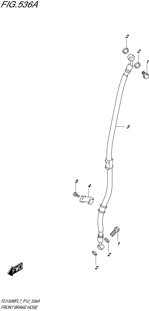 FIG. 536A FRONT BRAKE HOSE