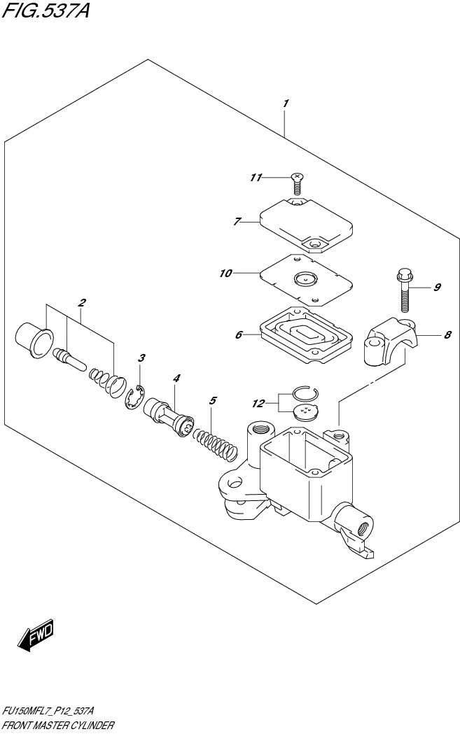 FIG. 537A FRONT MASTER CYLINDER