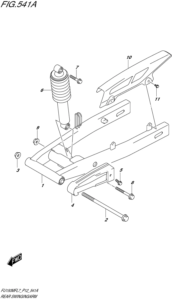 FIG. 541A REAR SWINGINGARM