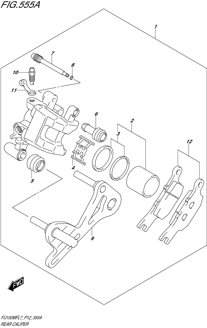 FIG. 555A REAR CALIPER