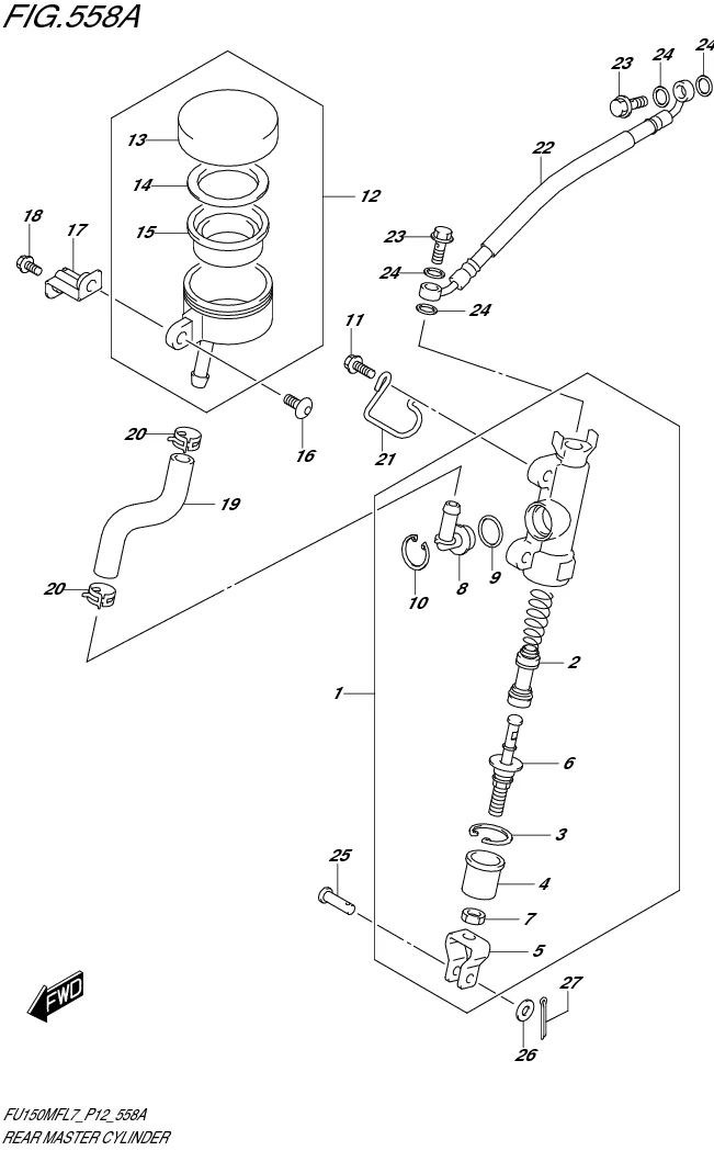 FIG. 558A REAR MASTER CYLINDER
