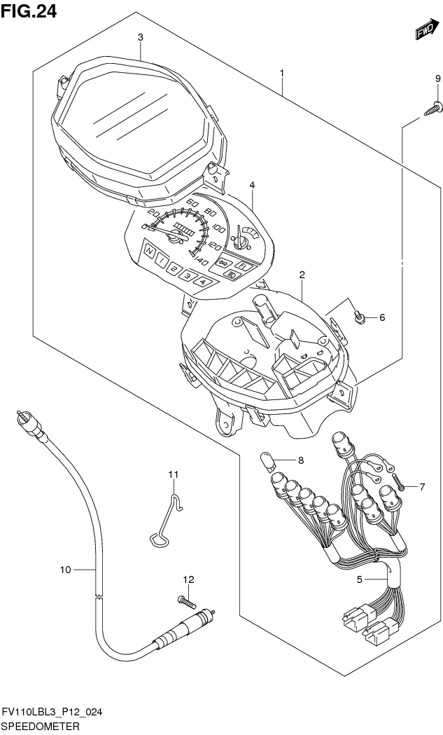 FIG. 24 SPEEDOMETER