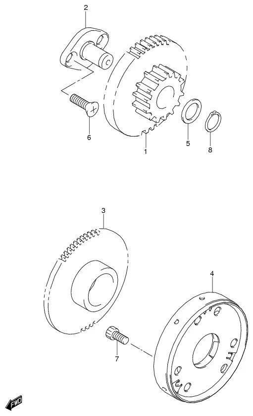 FIG.6 STARTER CLUTCH