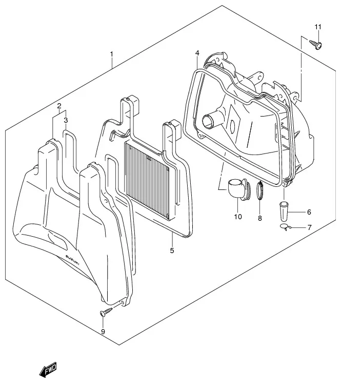 FIG.10 AIR CLEANER