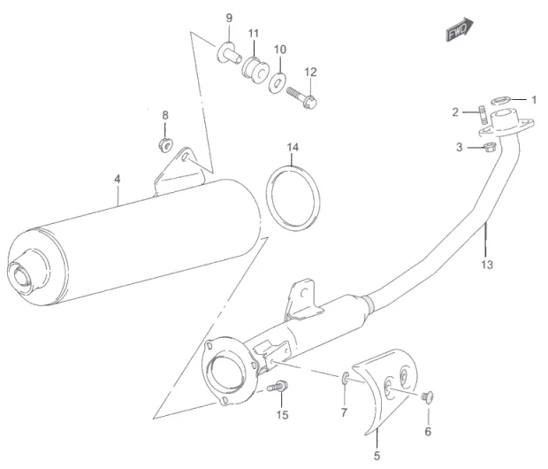 FIG.11 MUFFLER