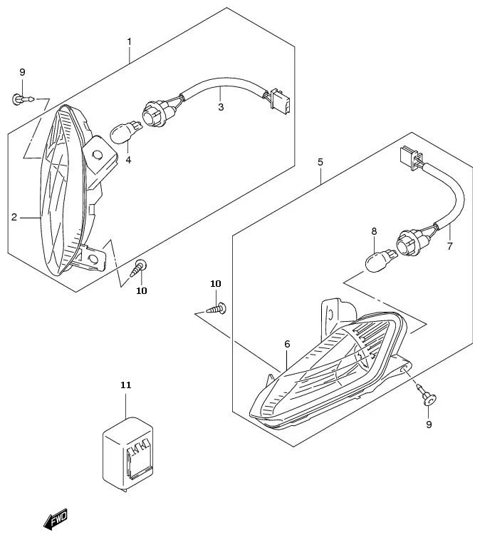 FIG.24 FRONT TURNSIGNAL LAMP