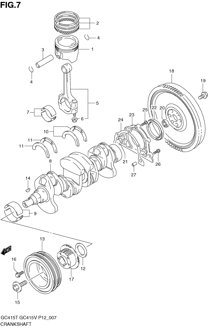FIG.7 CRANKSHAFT