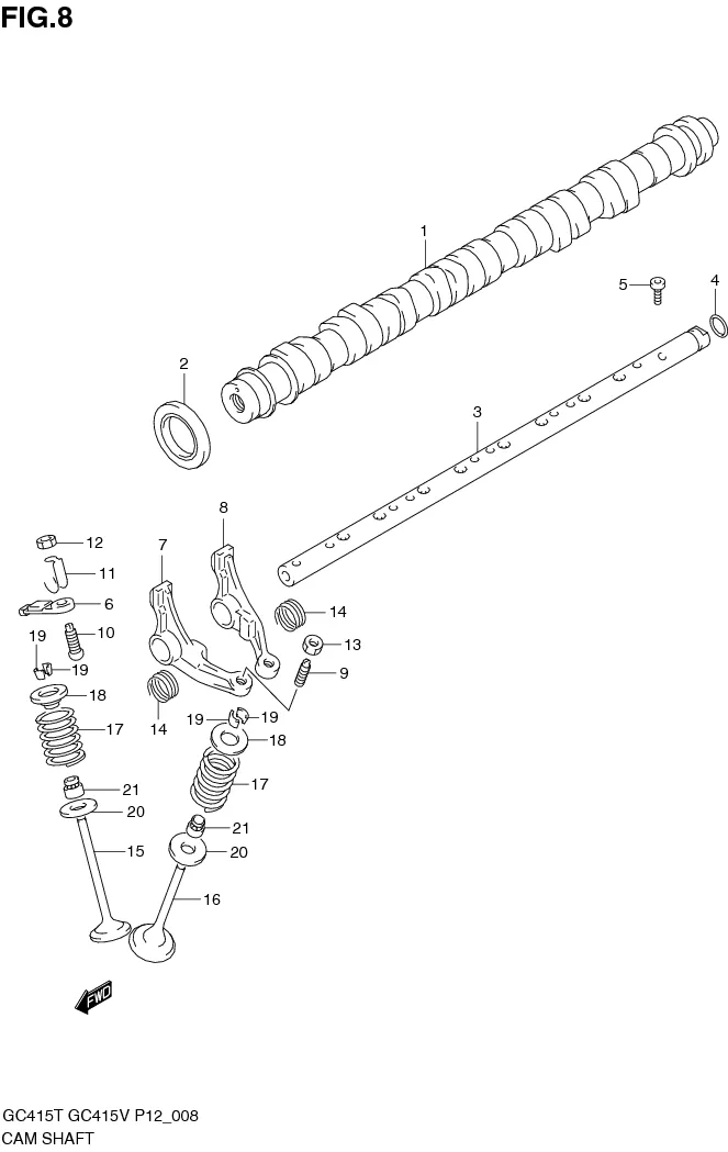 FIG.8 CAM SHAFT