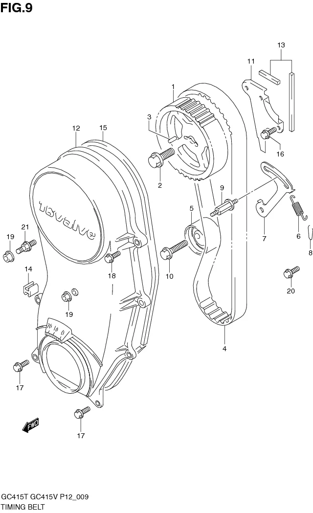 FIG.9 TIMING BELT