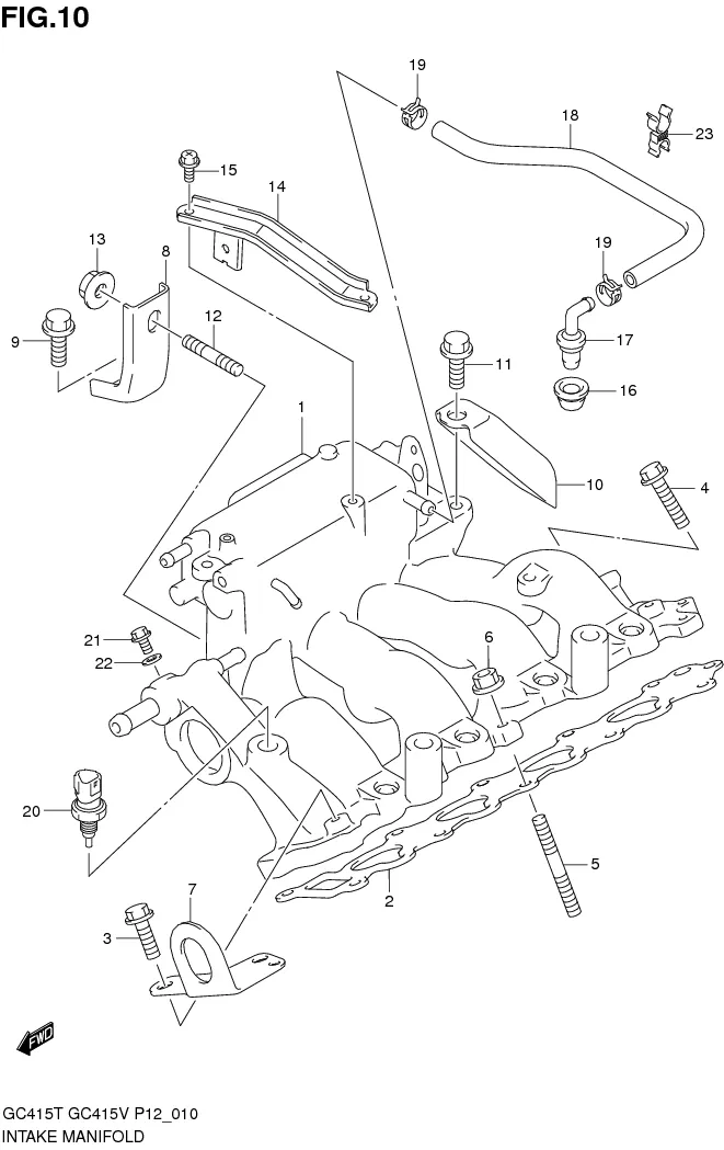 FIG.10 INTAKE MANIFOLD