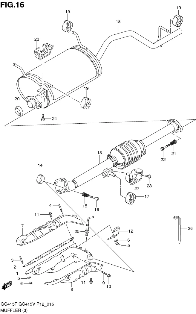 FIG.16 MUFFLER (TYPE 2)