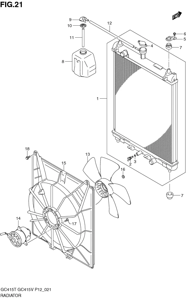 FIG.21 RADIATOR
