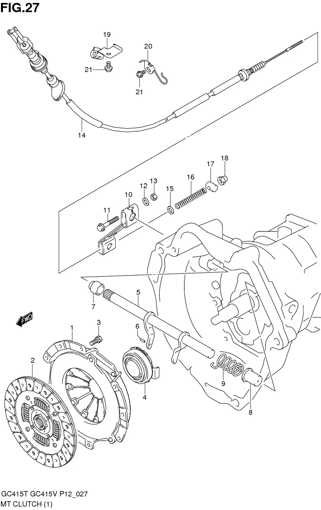 FIG.27 MT CLUTCH (MT:TYPE 1)